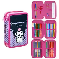 Hello Kitty Kuromi gefülltes Etui mit 3 Ebenen