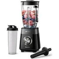 Philips 5000 series HR3031/00 Standmixer, Tischplatten-Mixer, 2 l, Pulsfunktion, Eis-Crusher, 1200 W, Schwarz