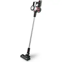 DS Produkte CLEANmaxx 12920, 2-in-1-Stabstaubsauger, Beutellos, Anthrazit, Rot, Silber, Rechteckig, Acrylnitril-Butadien-Styrol (ABS), Aluminium, Trocken