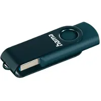 Hama USB-Stick "Rotate, USB 3.0, Petrolblau", blau (petrol), 64 GB, USB-Sticks, USB-Stick