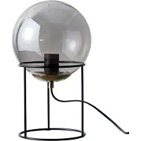Dyberg Larsen Moon Tischlampe mit Glaskugel rauch