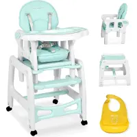 Ricokids Sinco 5-in-1 türkisfarbener Hochstuhl