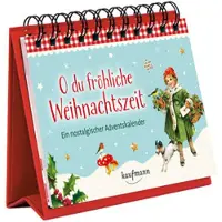 Sonstige Verlage Nostalgischer Aufstell-Adventskalender für Erwachsene mit umblätterbaren Seiten und Texten