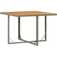 Syfax Gartentisch aus pulverbeschichtetem Stahl, rechteckig, 109x107x74 cm (L x B x H), wetterbeständig