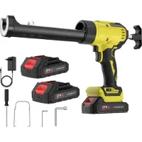 OEM Elektrische Heißklebepistole, 6-stufig einstellbar, mit LED-Lichtfunktion, 2 Batterien 6 Geschwindigkeiten Y