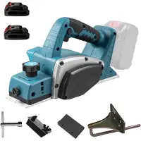 OEM Elektrischer Hobel, bürstenloser Motor, einstellbare Schnitttiefe, mit 2 Batterien