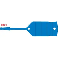 Ks Tools 500.8094 Schlüsselanhänger mit Schlaufe, blau, 500 Stück