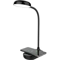 BigBen Interactive , LED Schreibtischlampe Flexibel 15W Qi Ladegerät Touch-Steuerung, Schwarz