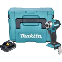Makita DTD 173 Y1J Akku Schlagschrauber 18 V 180 Nm 1/4“ Brushless + 1x Akku 1,5 Ah + Makpac - ohne Ladegerät