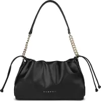 Bugatti Henkeltasche "Damen LENI", Damen, Gr. B/H/T: 32cm x 20cm x 10cm onesize, schwarz, Polyurethan (PU), leicht glänzend, unifarben, Taschen Henkeltasche