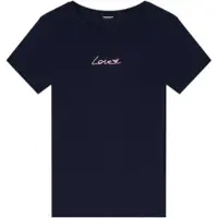 Emporio Armani für Damen. EW000408_AF19049 T-shirt Saint Valentine navy (S), Heimtextilien, Baumwolle, Kurzarm, Marine