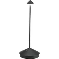 Zafferano Pina Tischlampe - Aufladbare LED Außenlampe - 29 cm - Schwarz