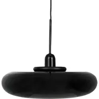 Dyberg Larsen Hängelampe Planet, schwarz, Ø 40 cm, Metall