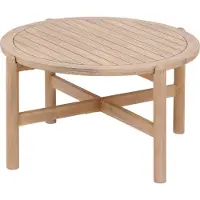 Hespéride Kaffeetisch aus Akazienholz, für den Garten, Ø 80 cm