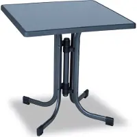 Dajar Pizarra Gartentisch 70 x 70 cm, Metall 127/15
