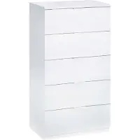 Dmora Kommode mit Schubladen Dhvali, Wöchentlich mit 5 Schubladen, Kommode für Schlafzimmer, Moderne wöchentlich, 60x40h110 cm, Weiß