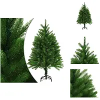 vidaXL Künstlicher Weihnachtsbaum Naturgetreue Nadeln 120 cm Grün - Weihnachtsbäume