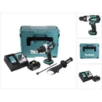 Makita DHP 458 RT1J Akku Schlagbohrschrauber 18 V 91 Nm + 1x Akku 5,0 Ah + Ladegerät + Makpac
