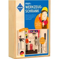 Pebaro 412 Profi-Werkzeugschrank, 23 Teile, komplettes Set im Holzschrank, hochw