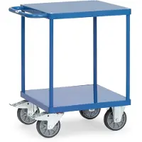 Fetra 2496B, Stahl, Transportwagen, Blau, 500 kg, 4 Rad/Räder, 16 cm