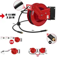 Ks Tools Druckluft-Schlauchaufroller Ø10 mm, Anschluss 3/8, 20 m