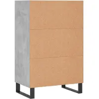 Syfax Highboard Betongrau 57x35x90 cm Holzwerkstoff