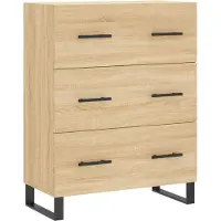 Syfax Sideboard Sonoma-Eiche 69,5x34x90 cm Holzwerkstoff