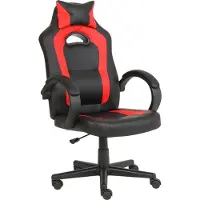 Qware DELTA Gaming Chair – Verstellbarer Gamer-Stuhl mit 2D Armlehnen & Höhenverstellung Rot