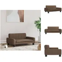 vidaXL Hundebett Braun 70x45x30 cm Stoff - Hundebetten