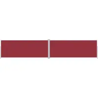 Syfax Seitenmarkise Ausziehbar Rot 200x1000 cm