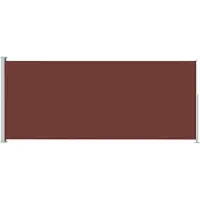 Syfax Seitenmarkise Ausziehbar 180x500 cm Braun