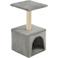 Syfax Katzen-Kratzbaum Sisal 55 cm Grau