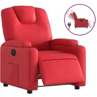 Syfax Relaxsessel Elektrisch Rot Kunstleder