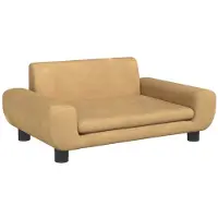 Syfax Hundebett Braun 70x45x33 cm Samt
