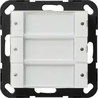 Gira Tastsensor 2, 3-fach, 24 V, potenzialfrei, System 55, Klar/Reinweiß, 1 Stk.