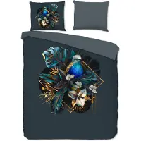 Pure Bettwäsche "Larry" - Blau - (240x220 cm) - 100 % Polyester