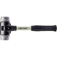 HALDER SIMPLEX Schonhammer Ø 30 mm Weichmetall mit verstärkem Tempergussgehäuse und Fiberglasstiel