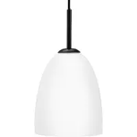 Dyberg Larsen Jazz Hängeleuchte opal/schwarz 18 cm