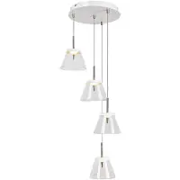 Rabalux 5032 Pendelleuchten Aviana LED 24 Metall Glas weiß