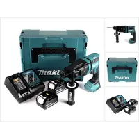 Makita DHR 182 RFJ Akku Bohrhammer 18V 1,7J SDS plus Brushless + 2x Akku 3,0Ah + Ladegerät + Makpac