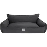 Sellbee Hundebett Hundekorb Hundesofa Hundekissen Tierbett Schlafplatz Hundematratze für Haustier Hunde Waschbar - Joker - 106 x 80 cm [Größe: XXL] - Graphit Fancy