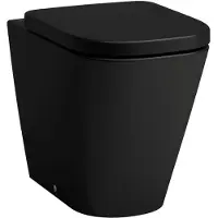 Laufen MEDA Stand-WC, spülrandlos, Silent Flush, 360x540mm, Tiefspüler, H8231117160001, Farbe: Schwarz Matt