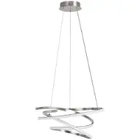 Rabalux 72020 Pendelleuchte Esilda, 42W, 4000K, 2200lm, silber-weiß, rund, neutralweiß, Modern, ø500mm
