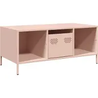 Syfax Couchtisch Rosa 101,5x50x43,5 cm Kaltgewalzter Stahl