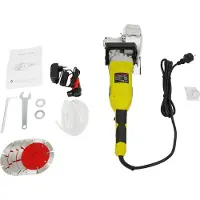 StarTech.com Mauernutfräse - Elektrischer Wandschlitzer - Für Beton, Ziegel, Gipskarton - 6500 U/min - Mit Wasserpumpe - Staubunterdrückung - Handgeführt - Schwarz