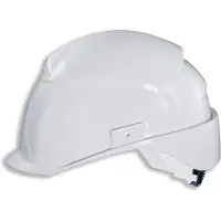 Uvex airwing B-S-WR Schutzhelm mit Lüftung- mit Drehradsystem - gekürztem Schirm weiß 52 cm - 61 cm - 9762031 - weiß
