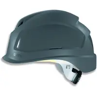 Uvex pheos B-S-WR Schutzhelm mit Lüftung- mit Drehradsystem - gekürztem Schirm grau 52 cm - 61 cm - 9772832 - grau