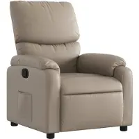 Syfax Relaxsessel Cappuccino-Braun Kunstleder