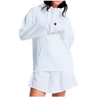 Roxy Hoodie "Surf Stoked Terry Vint", Damen, Gr. XXL, weiß (coconut milk), Obermaterial: 60% Baumwolle, 40% Polyester., Sweatshirts Hoodie