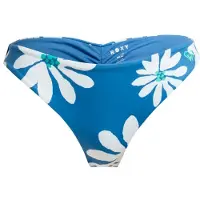 Roxy Badehose "Printed Essentials Cheeky", Damen, Gr. XXL, blau (dutch blau flower soul), Obermaterial: 85% Polyester, 15% Elasthan., Badehosen Badehose